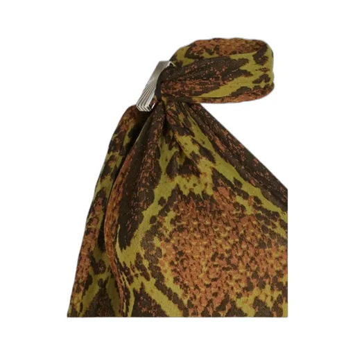 The Attico Halterneck Printed Mini Dress
