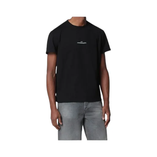 Black T-Shirt With Distorted Logo