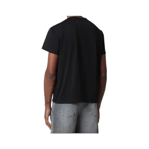 Black T-Shirt With Distorted Logo