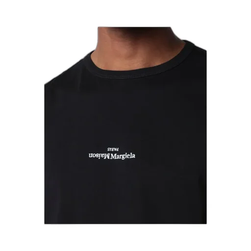 Black T-Shirt With Distorted Logo