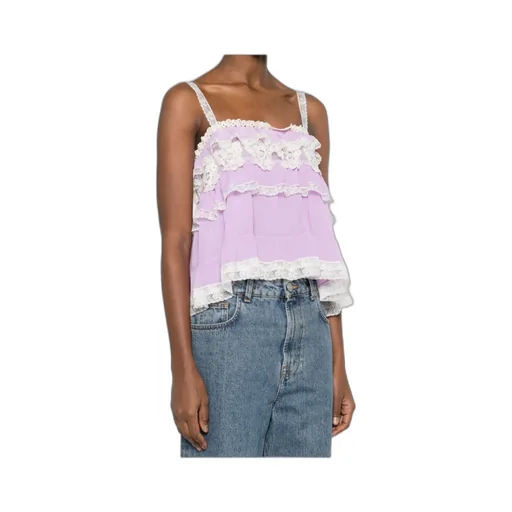 Ruffled Lace Top