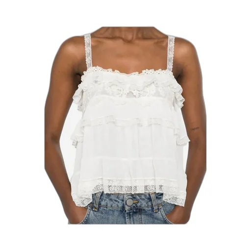 Lace Ruffled Top