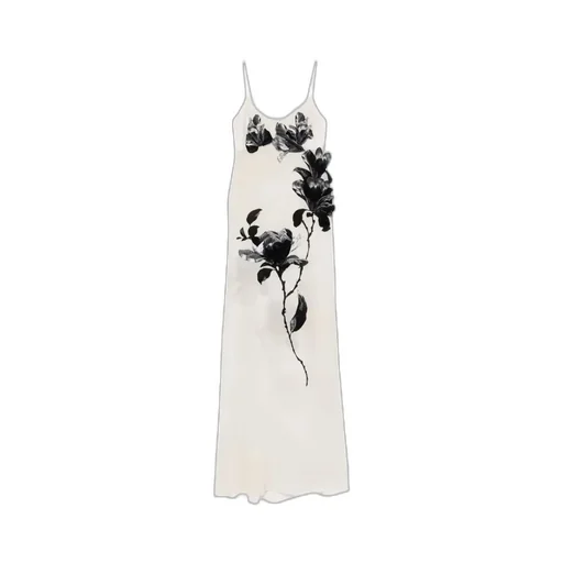 Floral Silk Maxi Dress