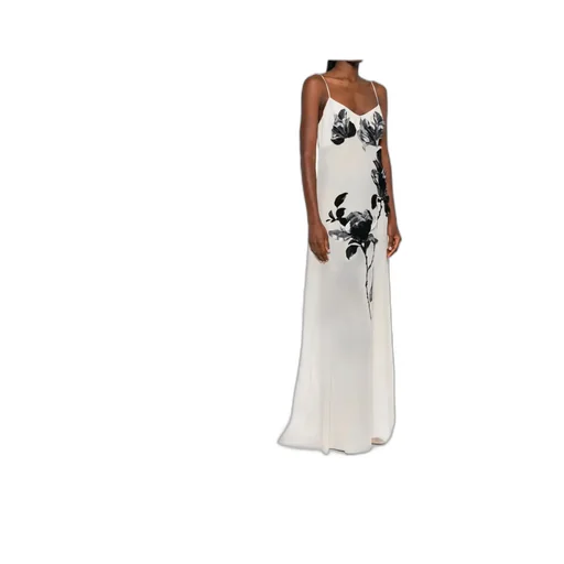 Floral Silk Maxi Dress