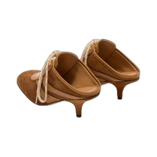 Round-Toe High-Heeled Sandals