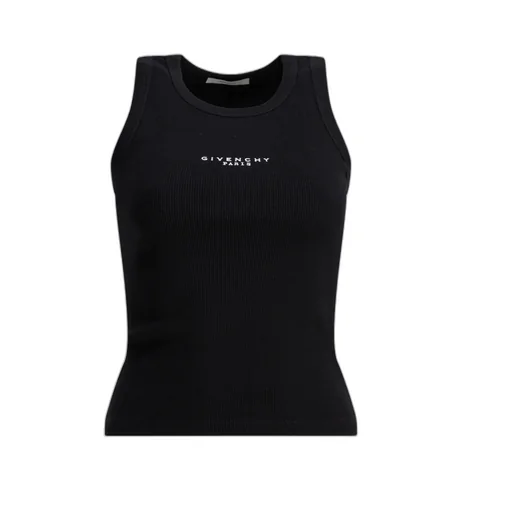 Givenchy Logo Detailed Ribbed Tank Top