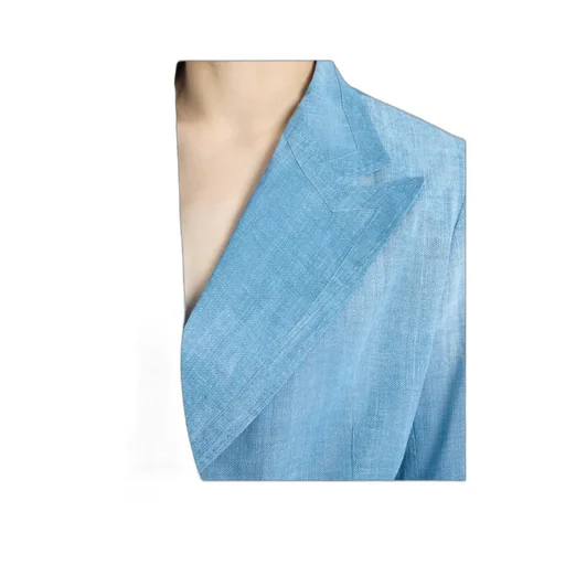 Double-Breasted Jacket In Silk-Effect Chiffon