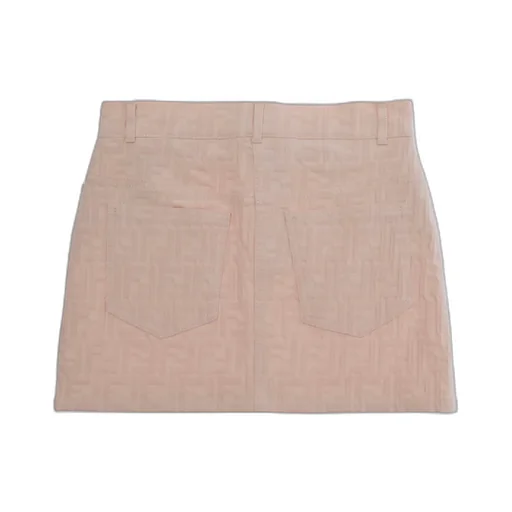 Fendi Kids Ff Jacquard Crinked Skirt