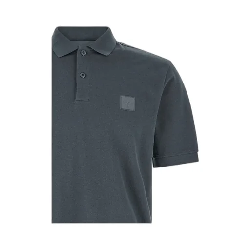 Stone Island Logo Patch Short Sleeved Polo Shirt