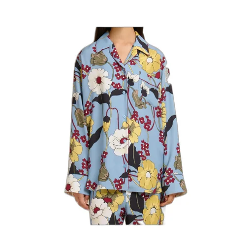 Marni Floral Print Long-Sleeve Shirt