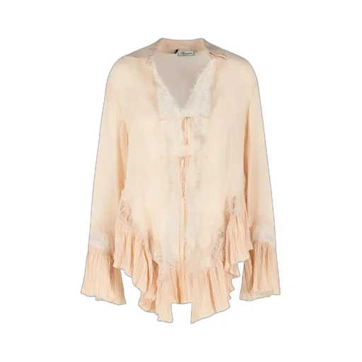 Blumarine Amberlight Flared Hem Shirt