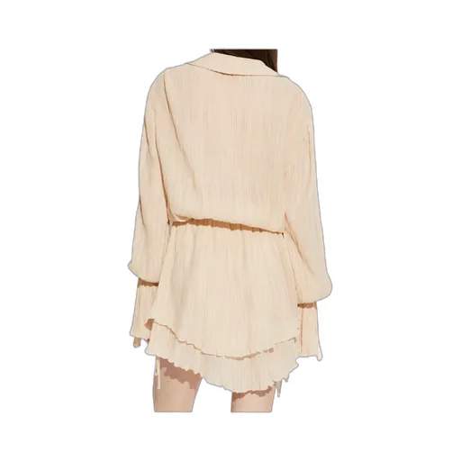Blumarine Long-Sleeved V-Neck Dress