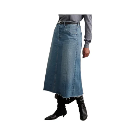 Denim Midi Skirt