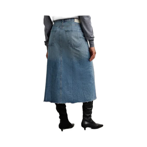 Denim Midi Skirt