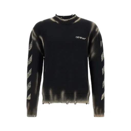 Off-White Logo Embroidered Crewneck Sweater