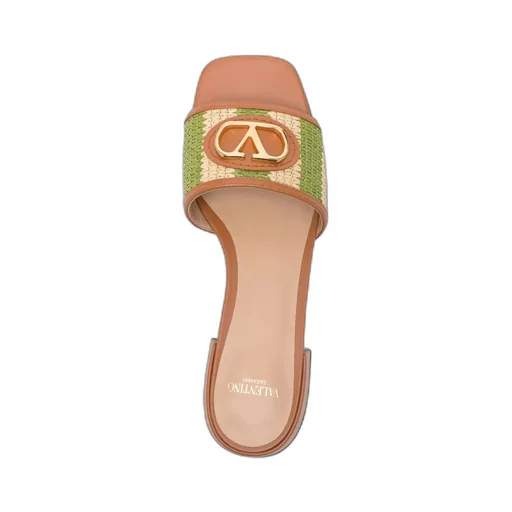 Square-Toe Flat Sandals