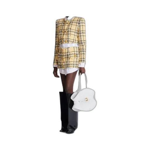 Medium Shuffle Bag In Calfskin Leather