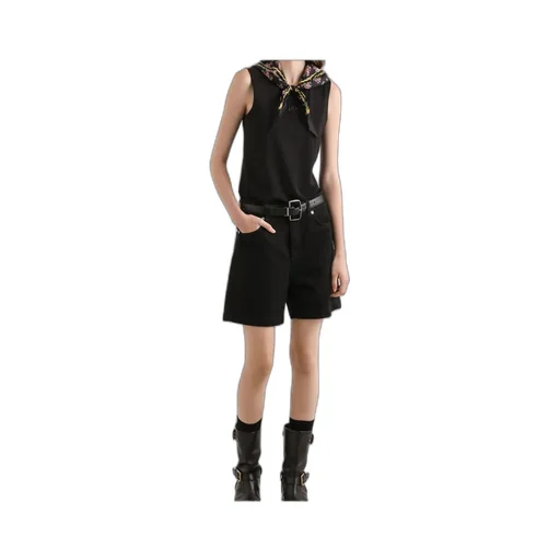 Dolce & Gabbana Detachable Scarf Sleeveless Top