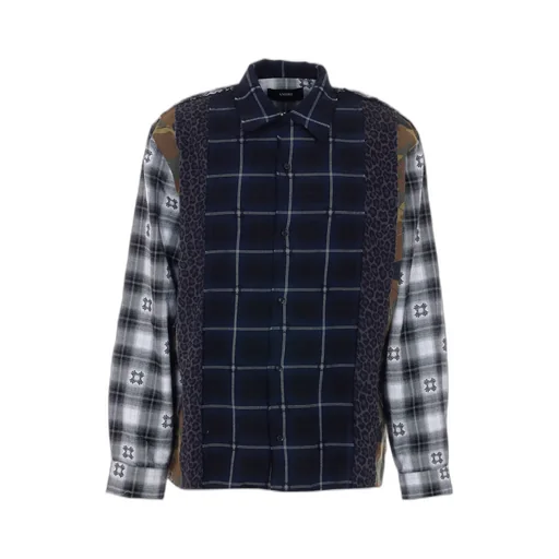 Long-Sleeved Plaid Shirt