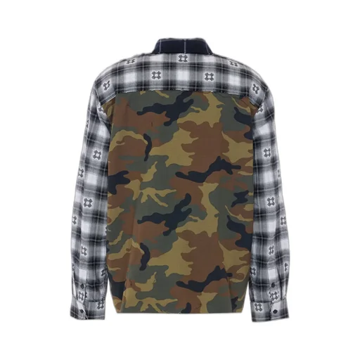 Long-Sleeved Plaid Shirt