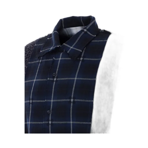 Long-Sleeved Plaid Shirt