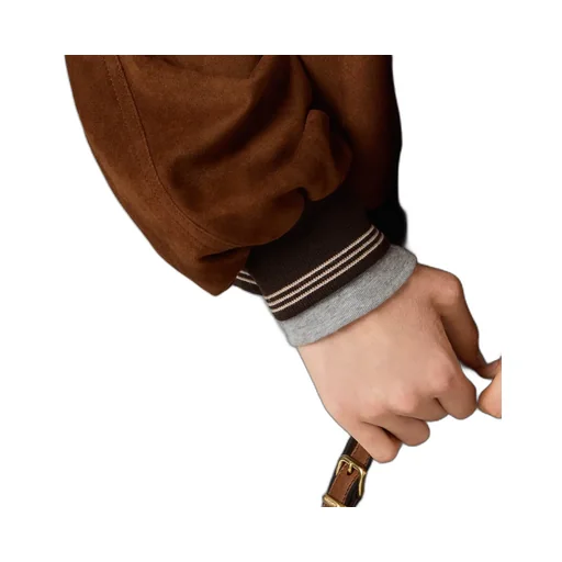 Suede Blouson Jacket