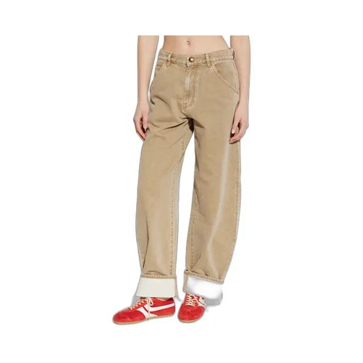 Belt Loop Denim Trousers