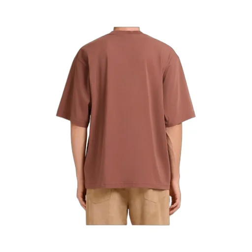 White Cotton T-Shirt With Marni Wave Print