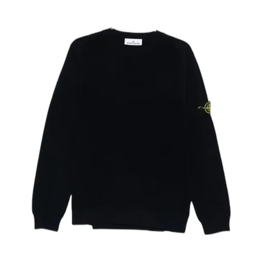 Crew-Neck Logo-Patch Sweater