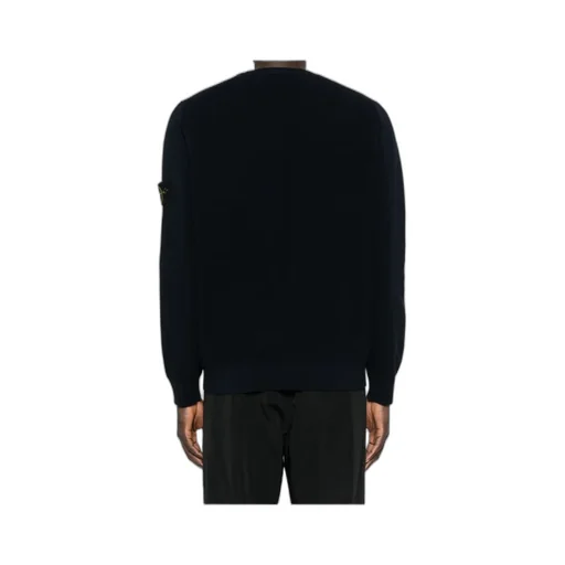 Crew-Neck Logo-Patch Sweater