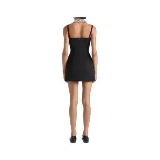 Mini Tailored Dress In Wool