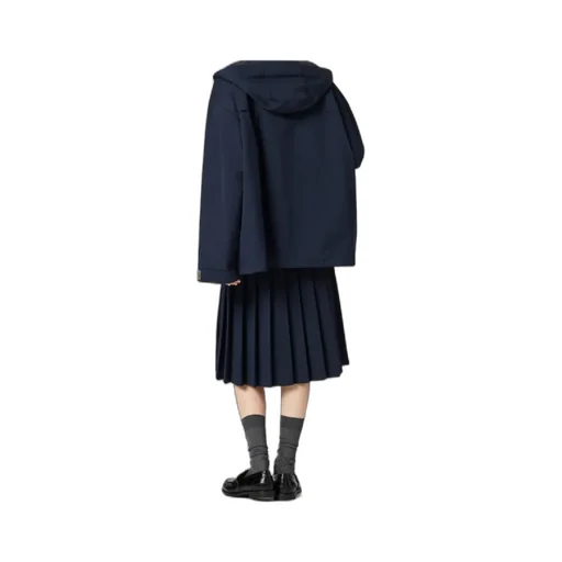 Drawstring Parka Coat