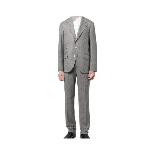 Wool-Blend Herringbone Two-Piece Suit