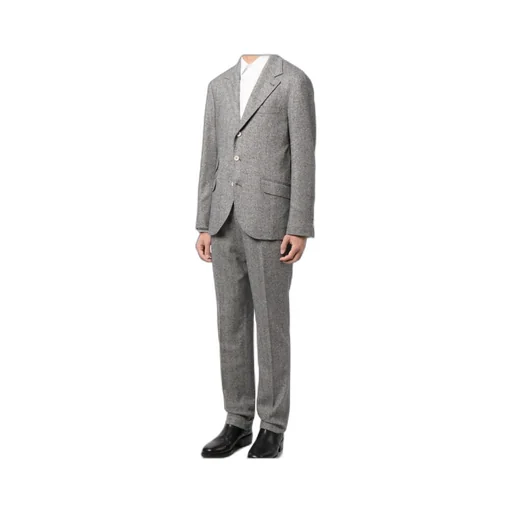 Wool-Blend Herringbone Two-Piece Suit