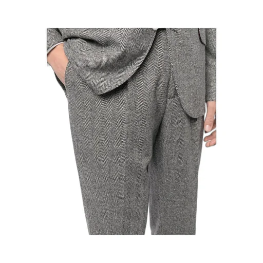 Wool-Blend Herringbone Two-Piece Suit