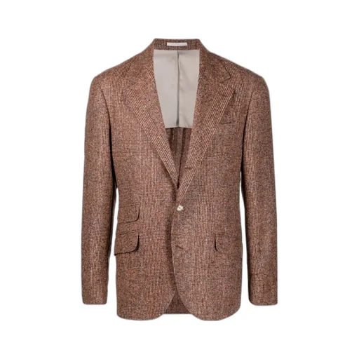 Mini Check-Print Single-Breasted Blazer
