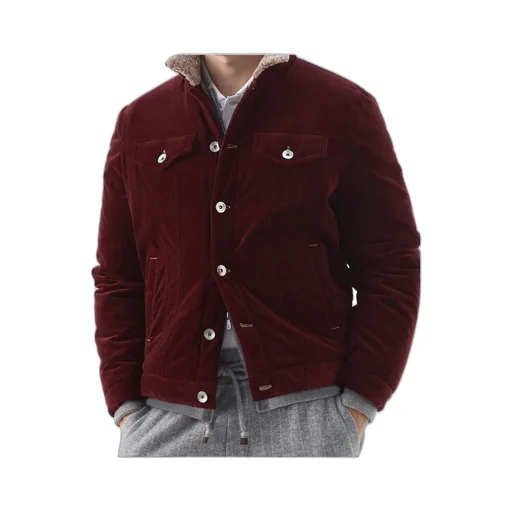 Corduroy Shearling-Lining Shirt Jacket