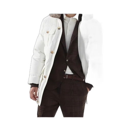Cashmere-Lined Padded Coat