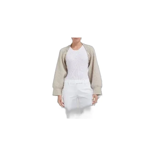 Cashmere-Blend Cropped Cardigan
