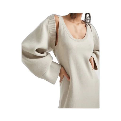 Cashmere-Blend Cropped Cardigan