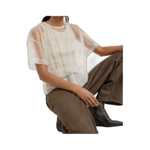 Semi-Sheer Layered T-Shirt