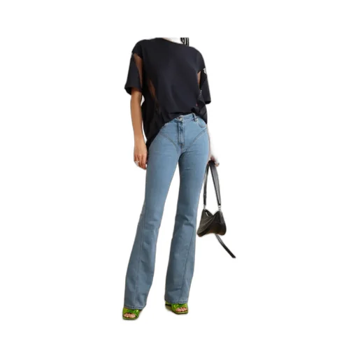 Mid-Rise Flared Jeans