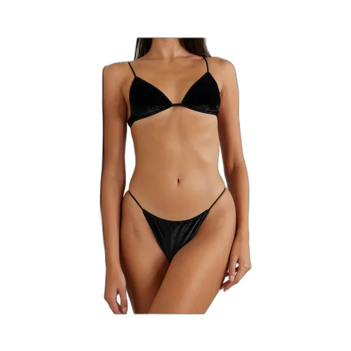 Spaghetti Strap Bra And Briefs Set Lingerie