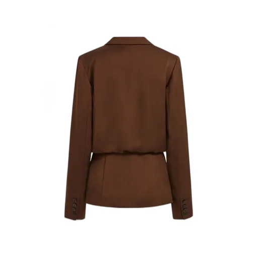 Ardo Wrap-Effect Satin Blazer