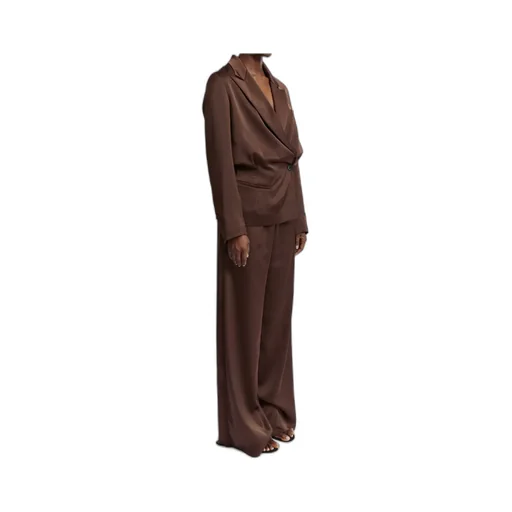 Ardo Wrap-Effect Satin Blazer
