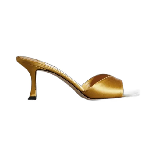Square-Headed High-Heeled Sandals