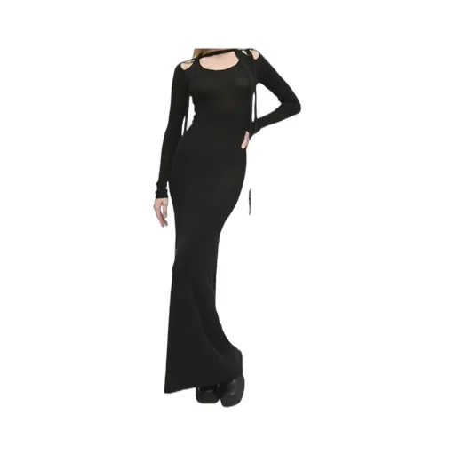Cut-Out Tie Maxi Dress