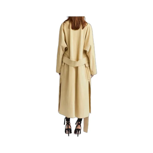 Cinzia Belted Suede Trench Coat
