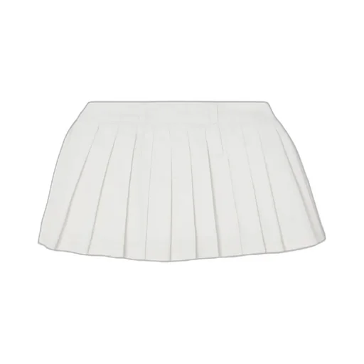 Blake Pleated Denim Mini Skirt