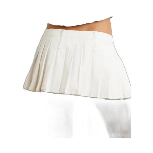 Blake Pleated Denim Mini Skirt